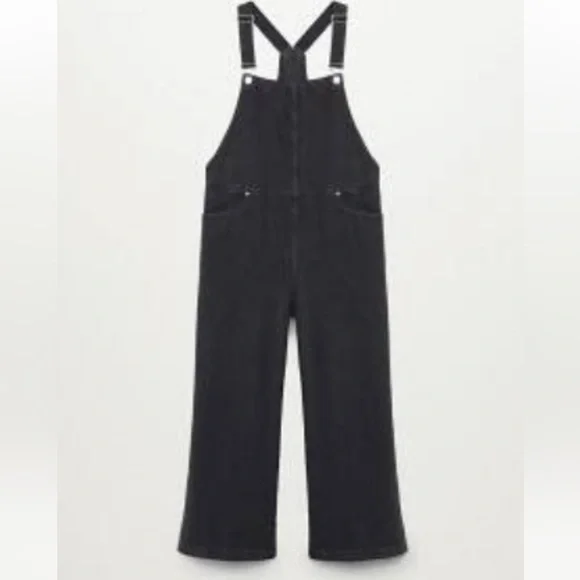 NWT- Mango Dark Denim Overalls - Picture 4 of 4